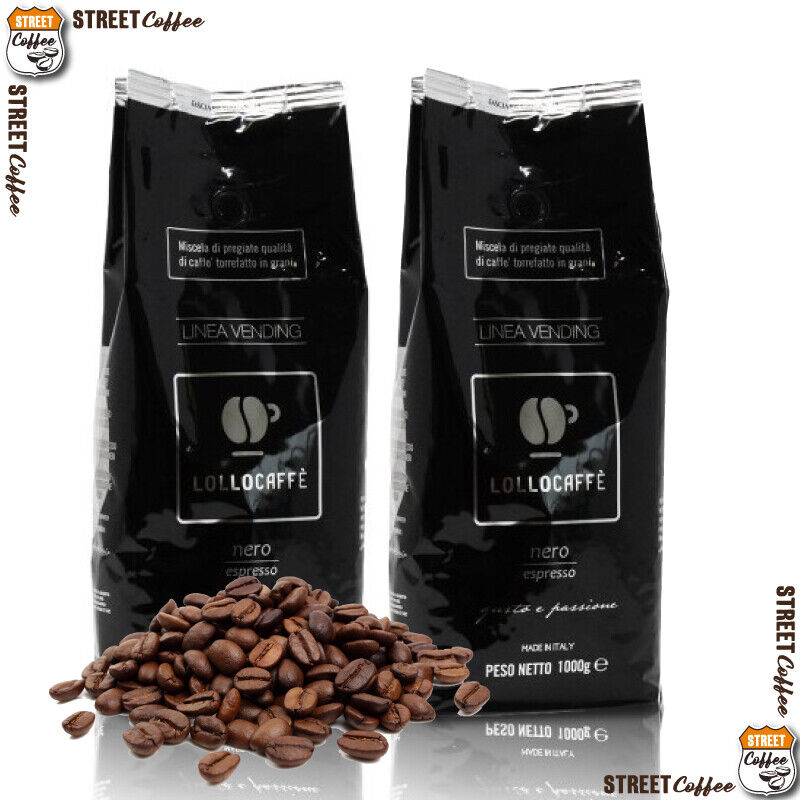18 kg 18 Busta Caffè Lollo in Grani Miscela Nera Nero Vending Originale Chicchi