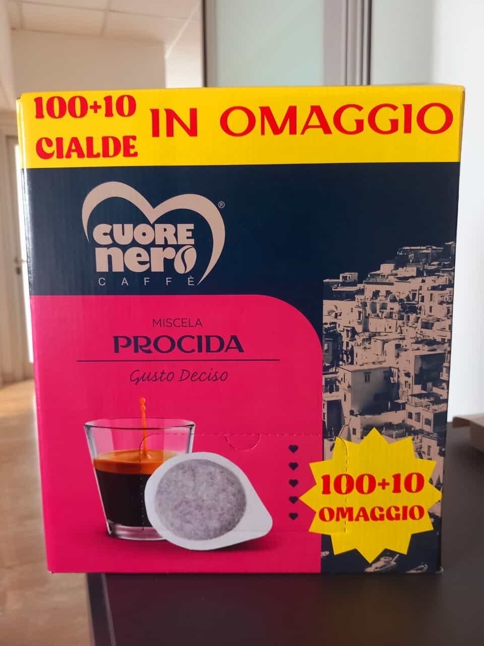 110 CIALDE CUORE NERO CAFFE' MISCELA PROCIDA 44 ESE