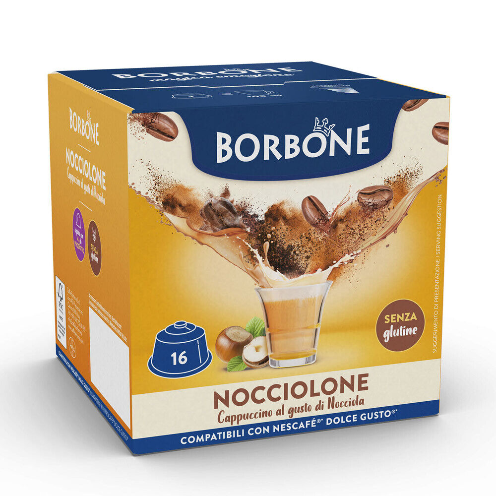 Caffè Borbone 32 capsule compatibili Dolce Gusto Miscela NOCCIOLONE