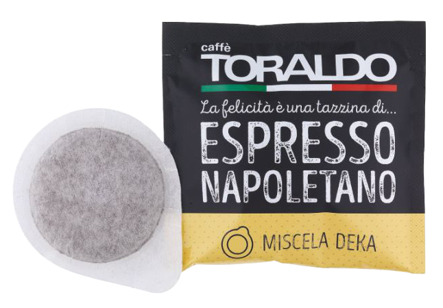CAFFÈ TORALDO - MISCELA DEKA - DECAFFEINATO - Box 50 CIALDE ESE44 da 7.2g