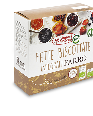 Fette Biscottate Bio Integrali di Farro 300 gr