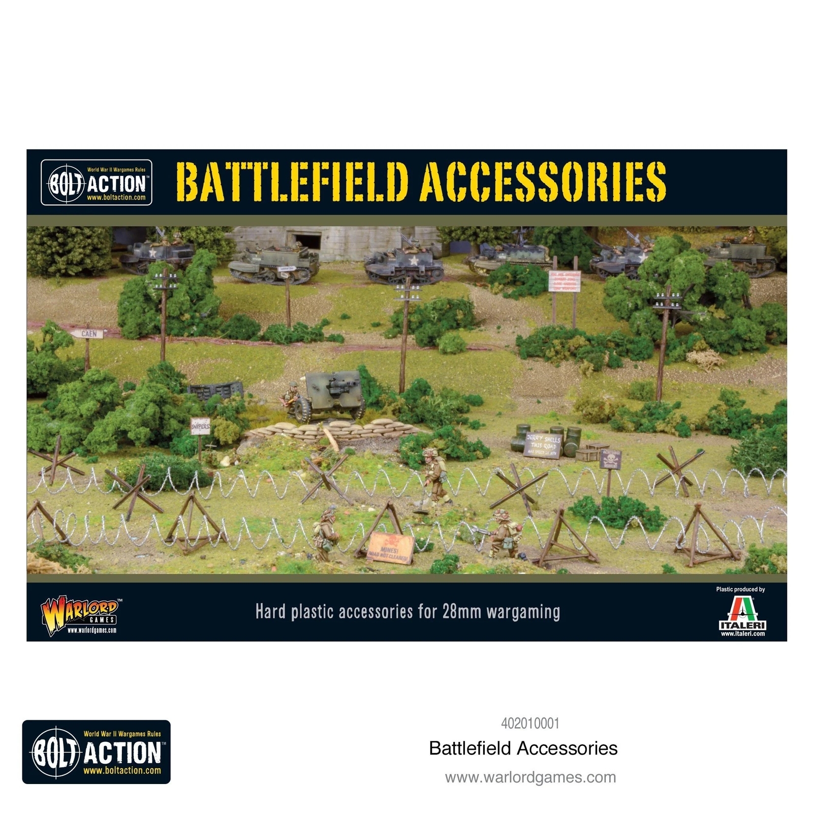 BATTLEFIELD ACCESSORIES campo di battaglia BOLT ACTION warlord games SCENICO età