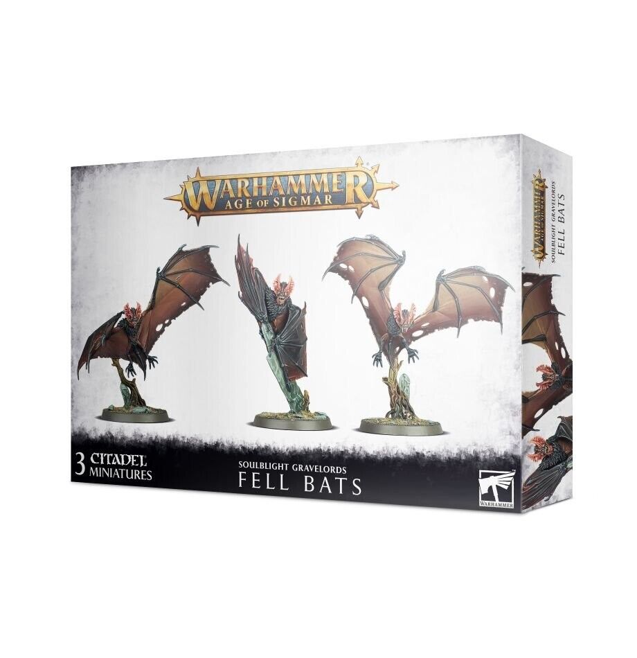 FELL BATS Soulblight Gravelords 3 miniature Pipistrelli Warhammer Age of Sigmar