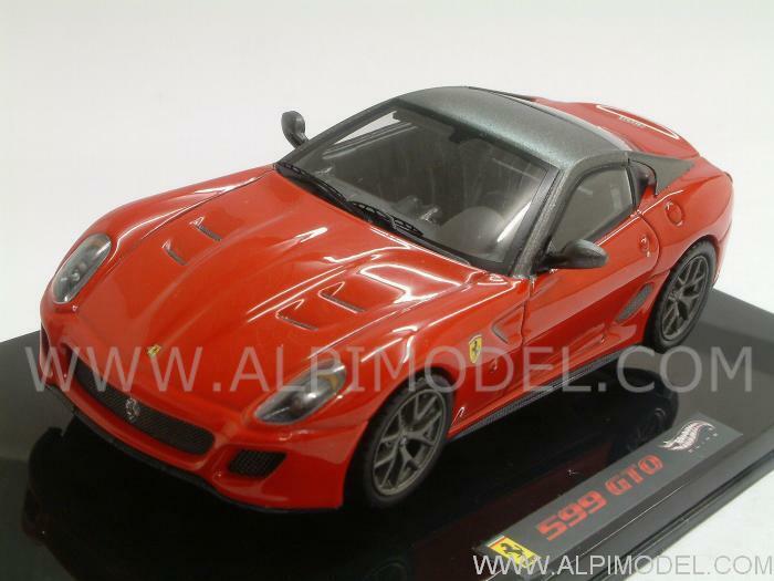 Ferrari 599 GTO Red/Matt Grey Elite Serie 1:43 HOT WHEELS T6267