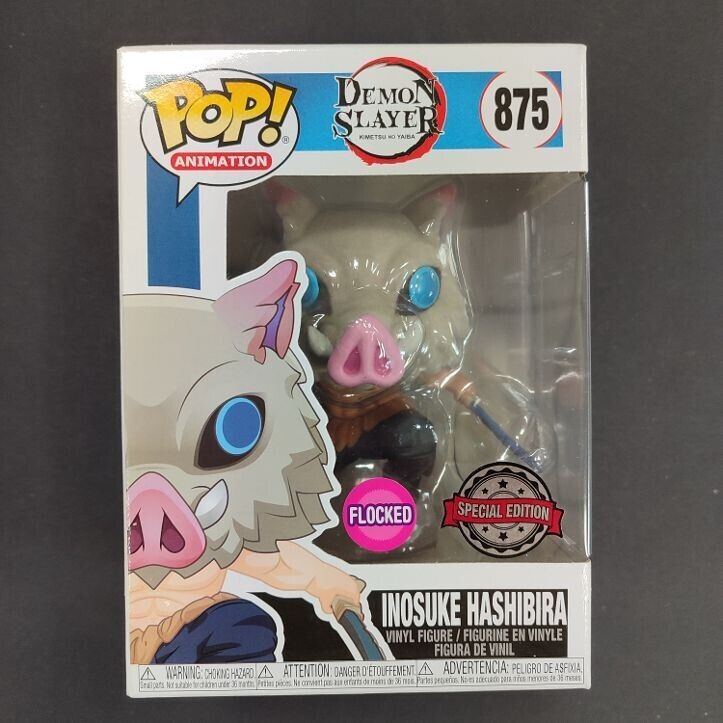 DEMON SLAYER - FUNKO POP! 875 - INOSUKE HASHIBIRA - FLOCKED SPECIAL EDITION