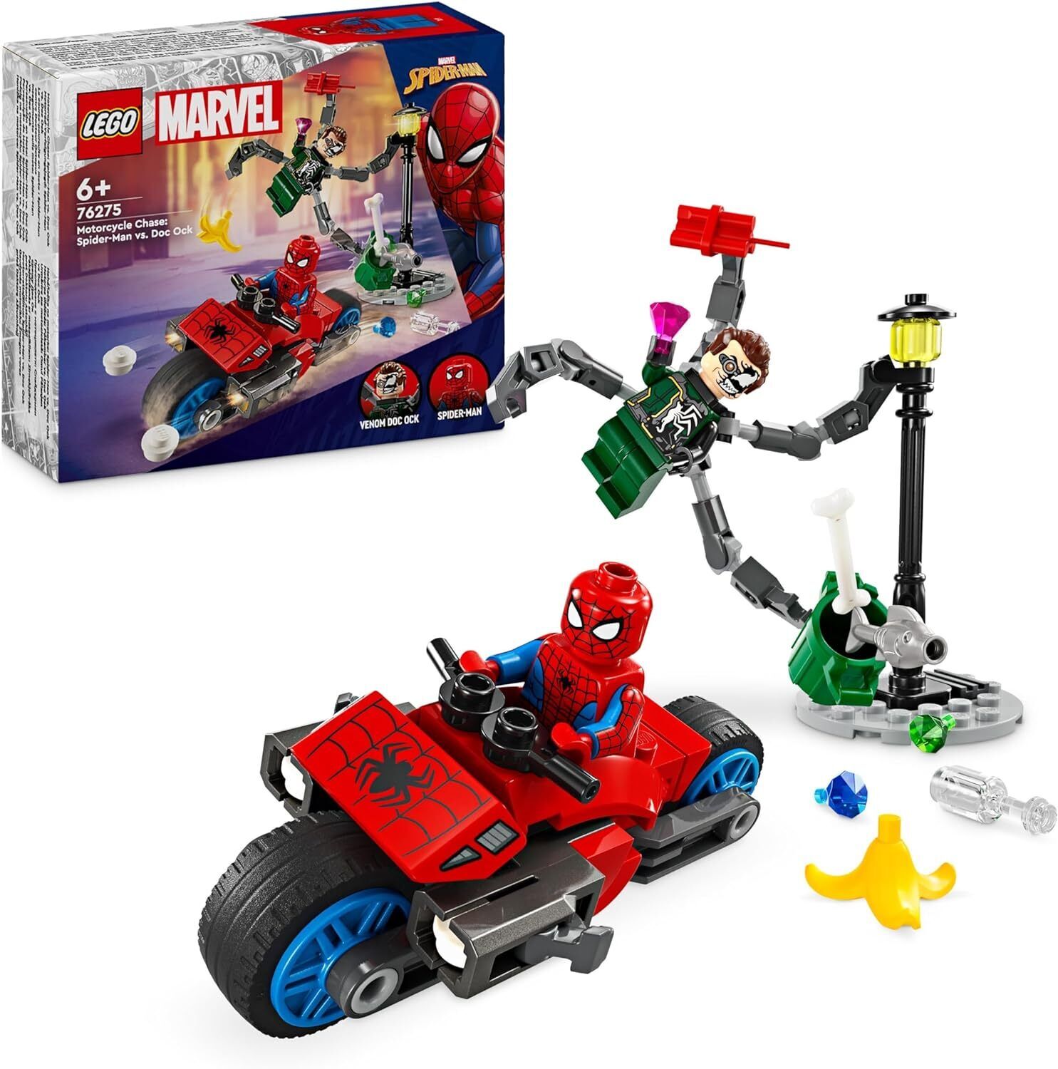 LEGO Marvel 76275 Inseguimento sulla moto: Spider-Man