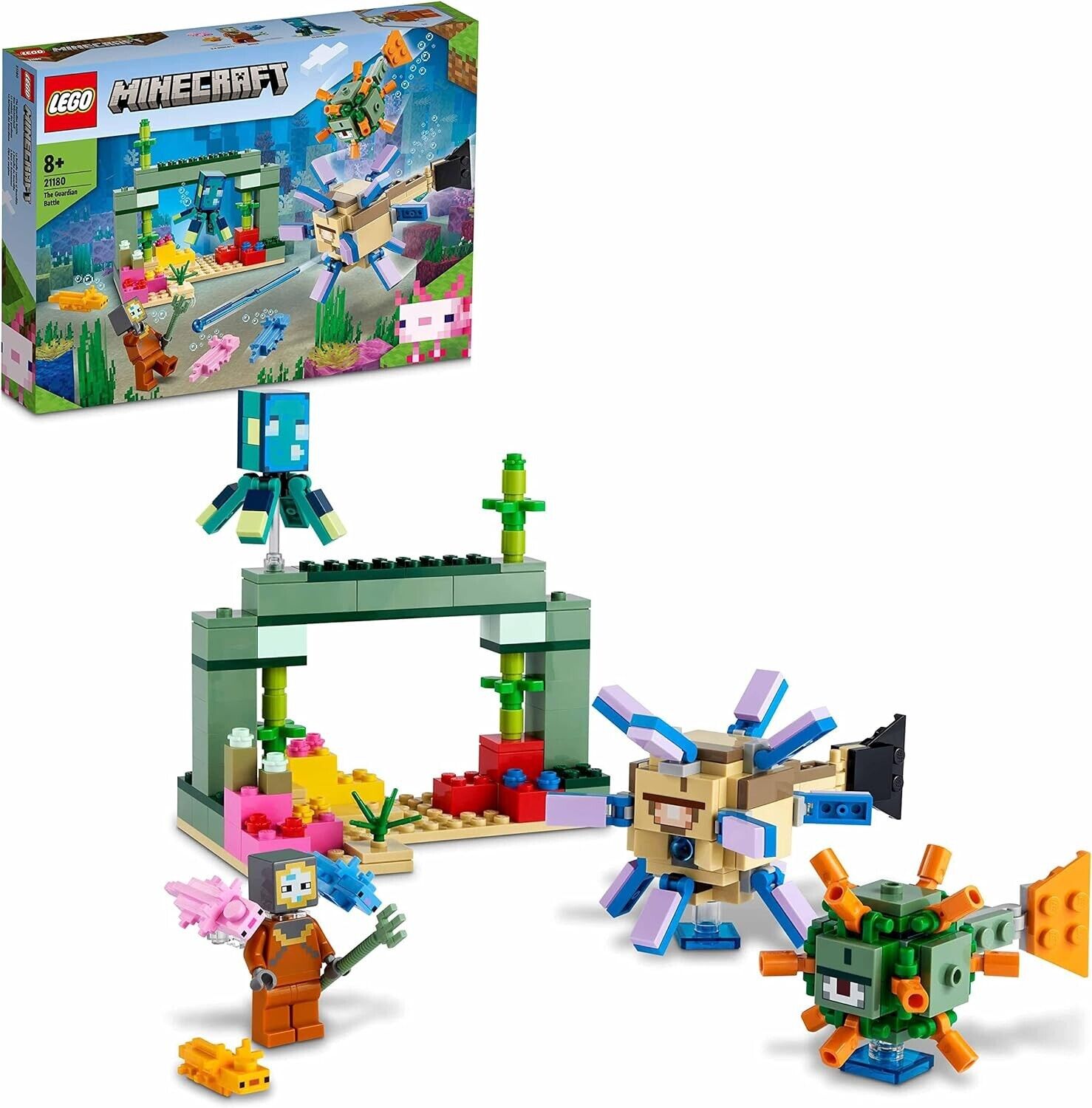 LEGO MINECRAFT 21180 LA BATTAGLIA DEL GUARDIANO