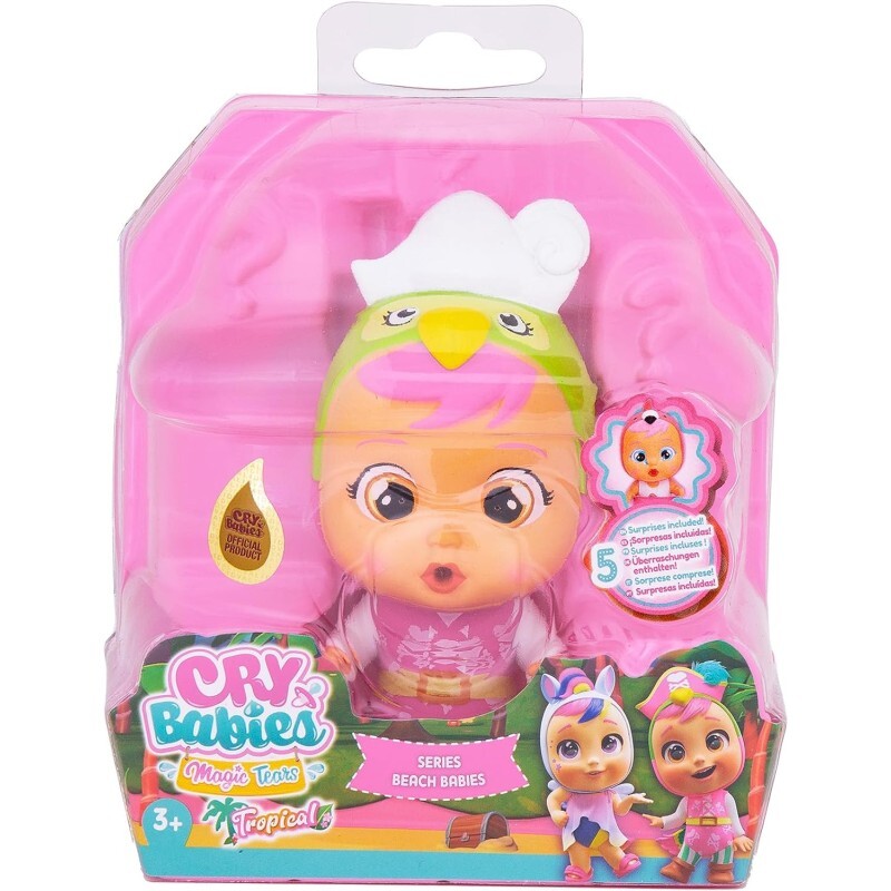 Imc Toys - Cry Babies Magic Tears Tropical Beach Babies Lora | Bambola che piang