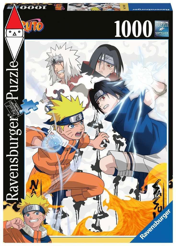 PUZZLE TEMATICO RAVENSBURGER NARUTO VS SASUKE 1000 PZ