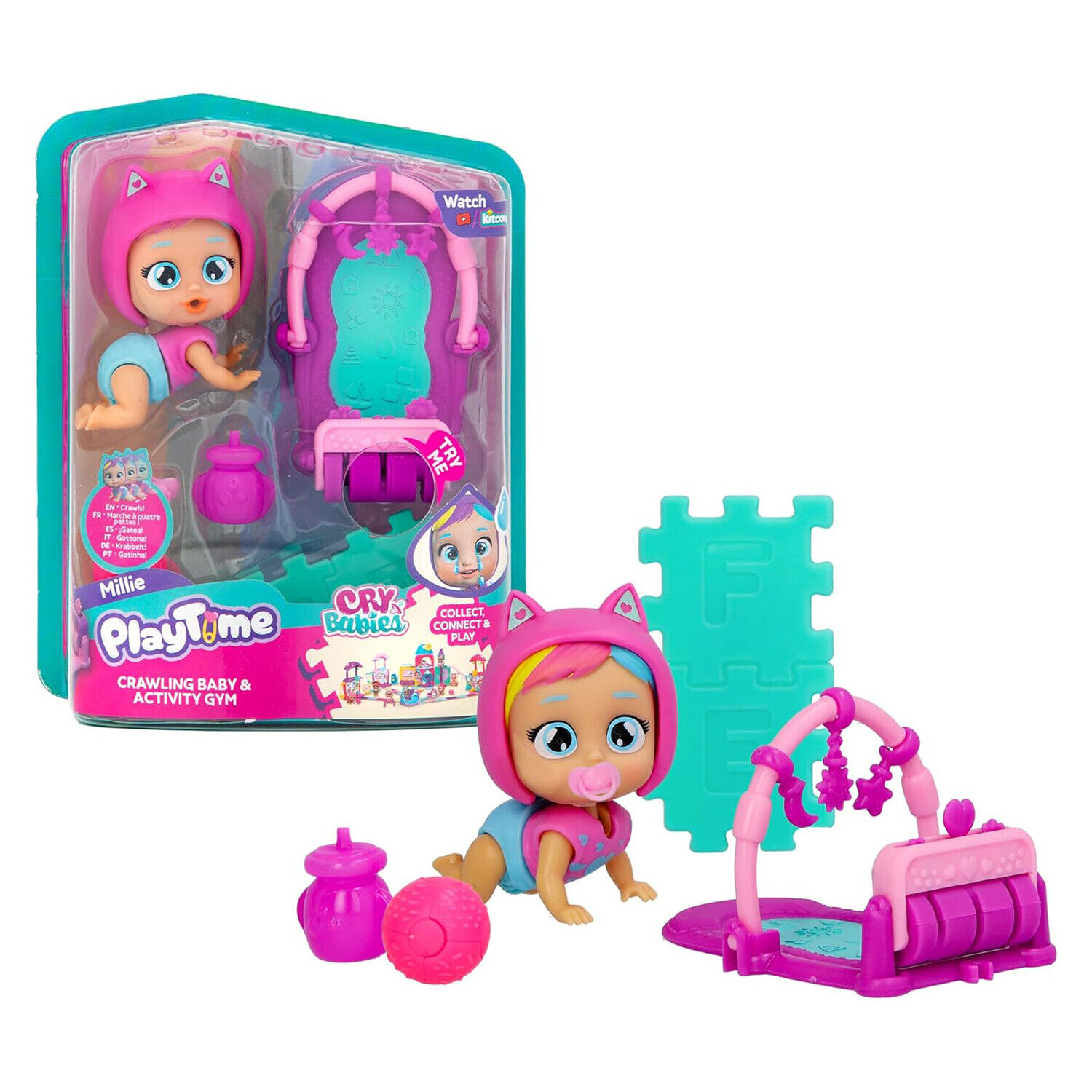 Playtime Cry Babies Millie Gattonante CRY BABIES - X50685 GIODICART