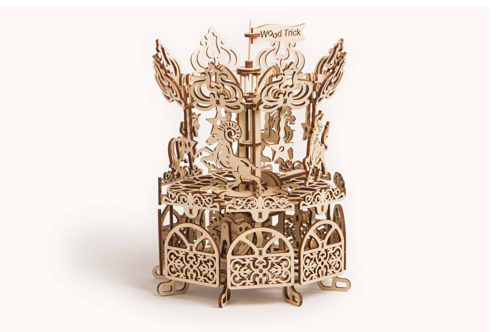 WOOD TRICK - Carousel 3D Model Kit