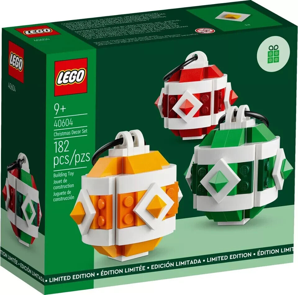 Lego 40604 Set di Decorazioni Natalizie LEGO Promo Vip Limited Nuovo