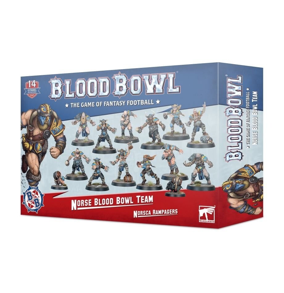 BLOOD BOWL NORSE TEAM squadra Norsca Rampagers miniature Games Workshop