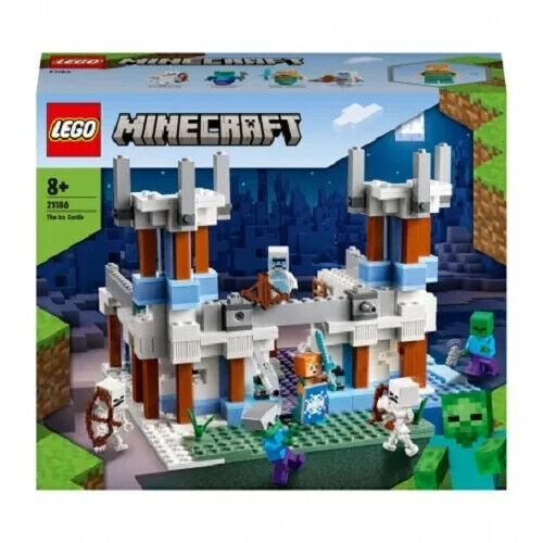 Lego Minecraft 21186 Il Castello di Ghiaccio Nuovo Fuori Produzione