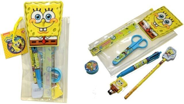 Spongebob SQUAREPANTS Astuccio Kit scrittura SCUOLA ANNI 3+ NICKELODEON CTF80