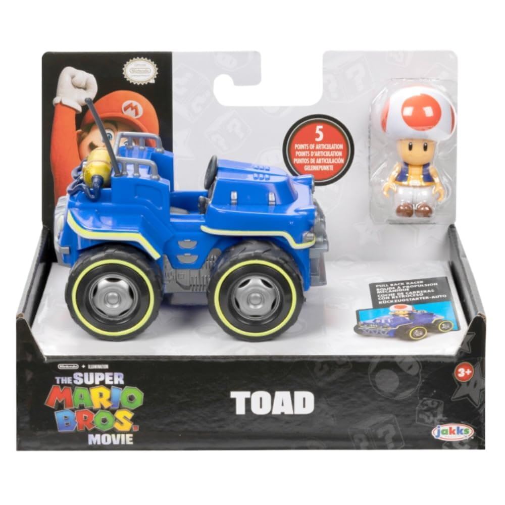 JAKKS SUPER MARIO MOVIE TOAD 6CM KART