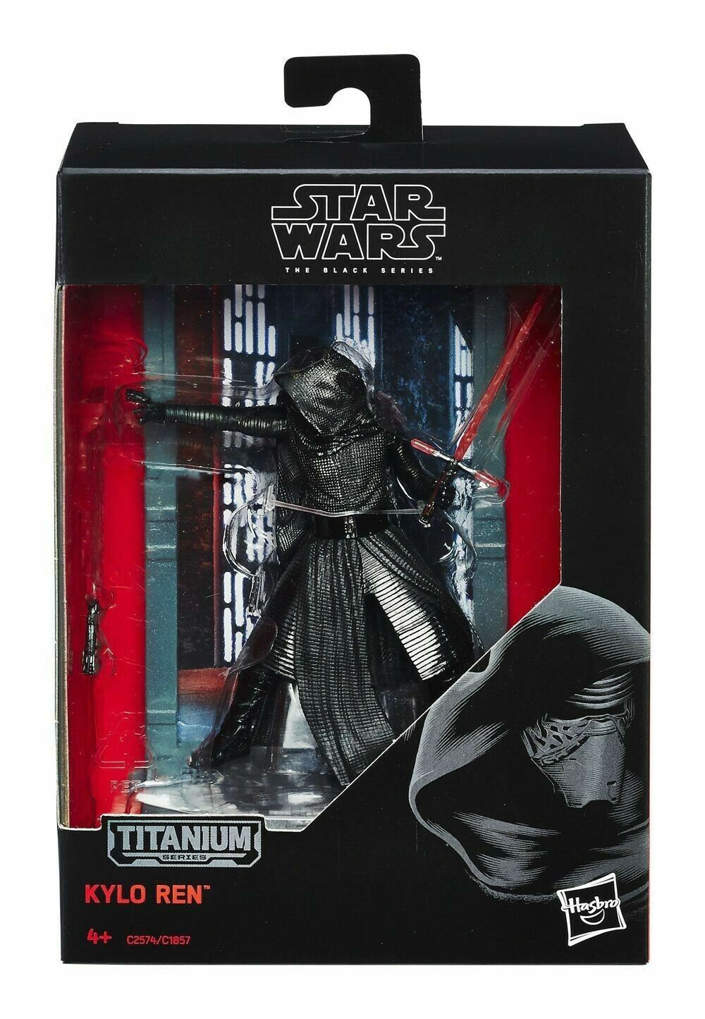 STAR WARS Figure Metallo KYLO REN Titanium Black Series Hasbro 10 cm