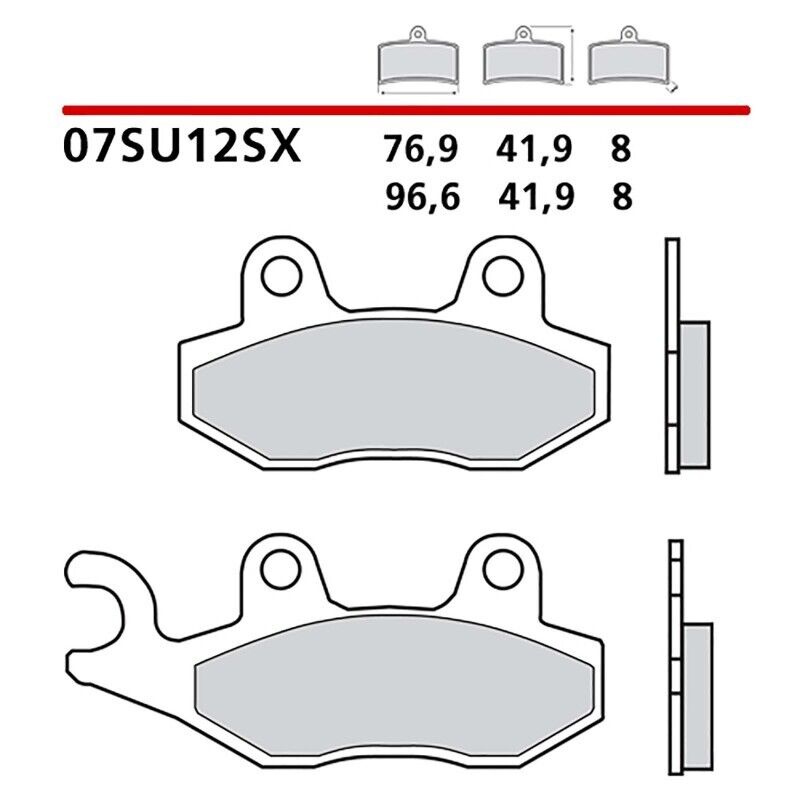 BREMBO KIT PASTIGLIE FRENO ANT. MONTA SU YAMAHA XTZ 125 03-10-07SU12SX