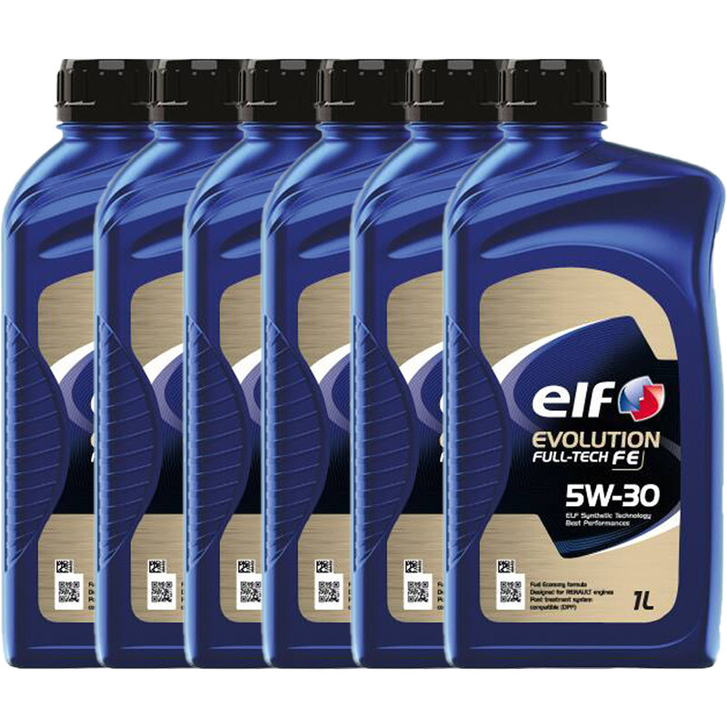 OLIO MOTORE AUTO SINTETICO ELF EVOLUTION FULL-TECH FE 5W-30 - 6LT LITRI-OFFERTA