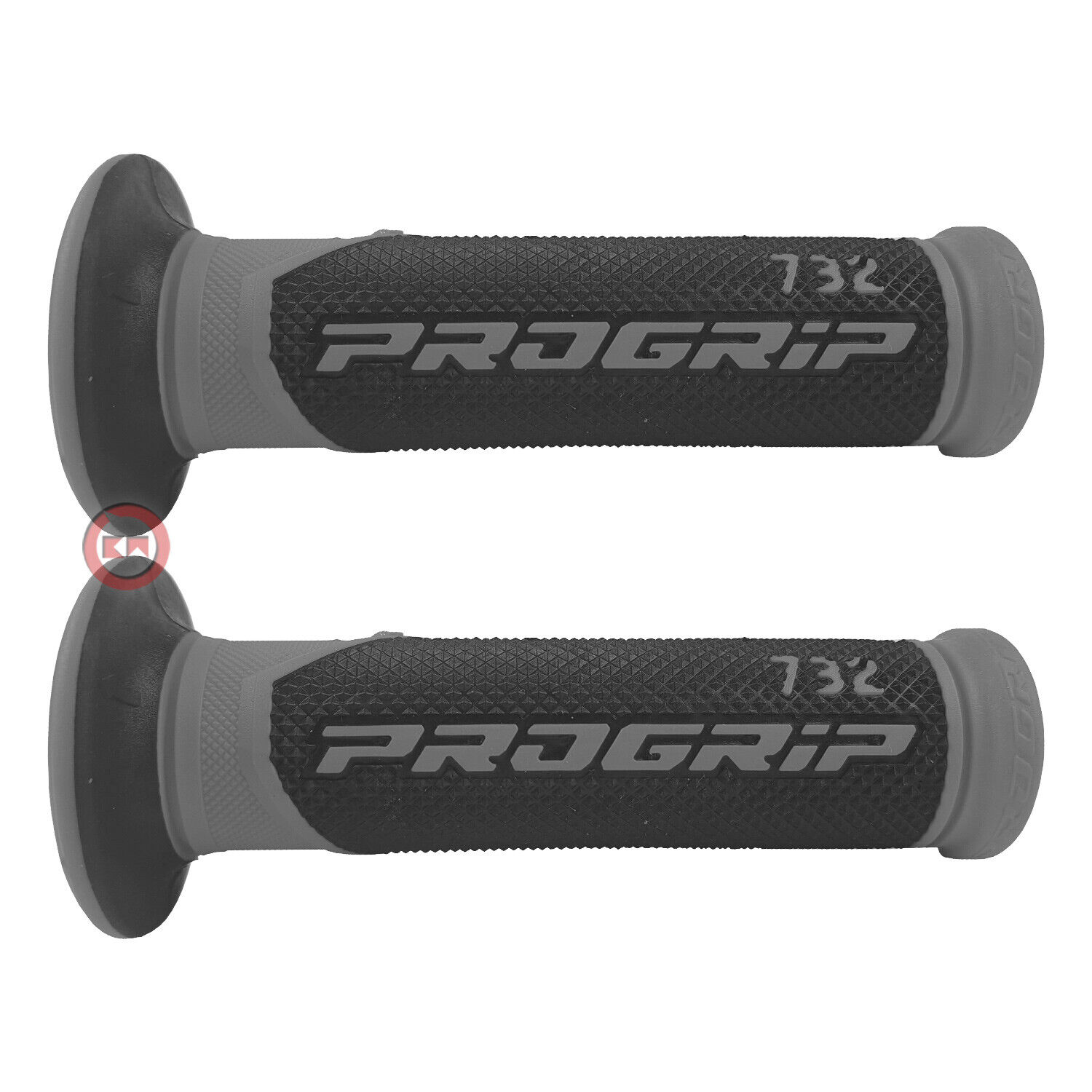 COPPIA 2 MANOPOLE PROGRIP 732 GRIGIO GEL D.22-25 UNIVERSALI SCOOTER STRADA PISTA