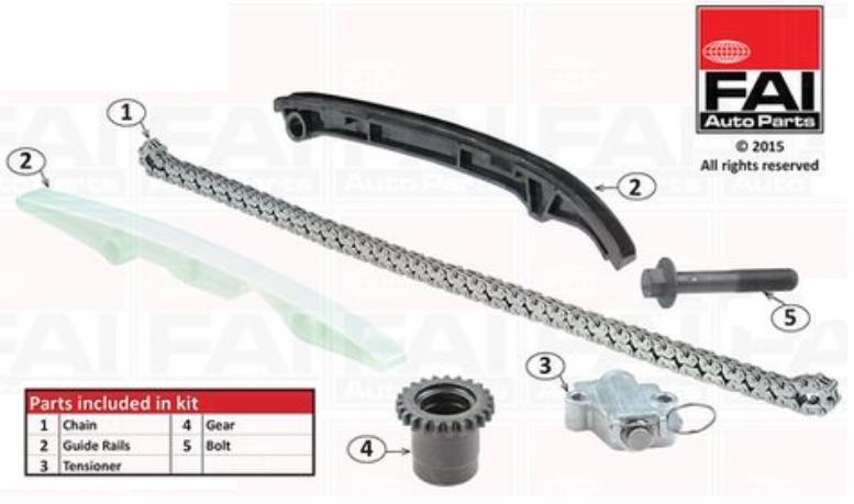 KIT CATENA DISTRIBUZIONE FAI per FIAT 500 (312) 500 C (312) 500L (351, 352)