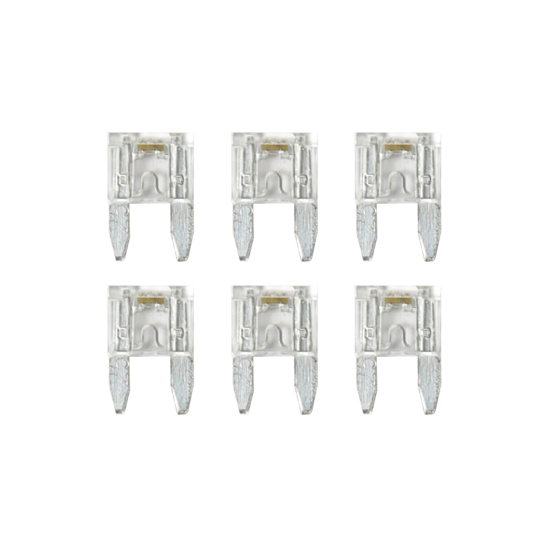 Smart Led, set 6 micro-fusibili lamellari con spia a led, 12/32V - 25A