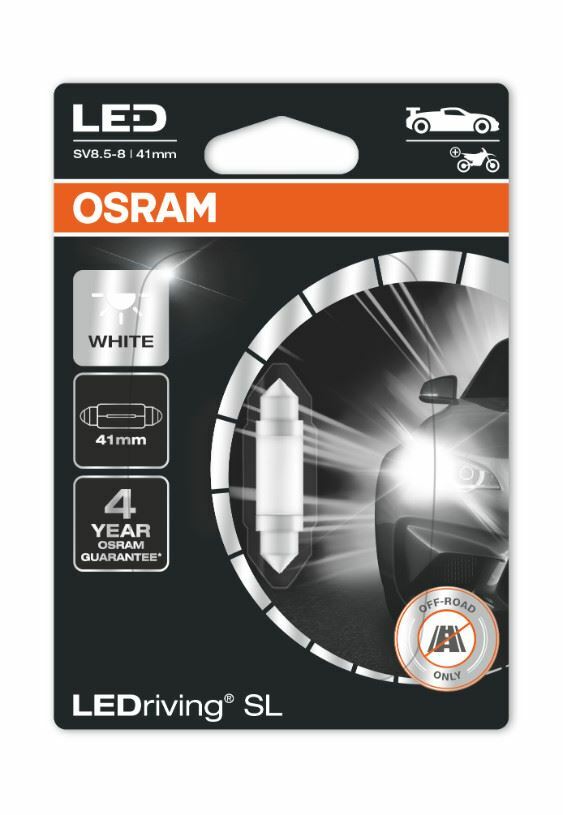 OSRAM LEDriving SL lampadina interna 6413DWP-01B Festoon(41 mm) non ECE