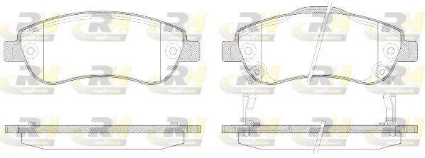 Pastiglie freno Assale anteriore 21289.02 ROADHOUSE per HONDA CR-V III CR-V IV