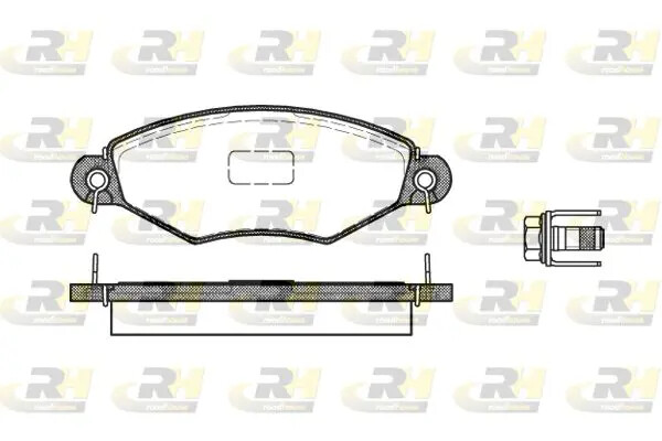 Pastiglie freno Assale anteriore 2643.10 ROADHOUSE per PEUGEOT 306 206 Hatchback