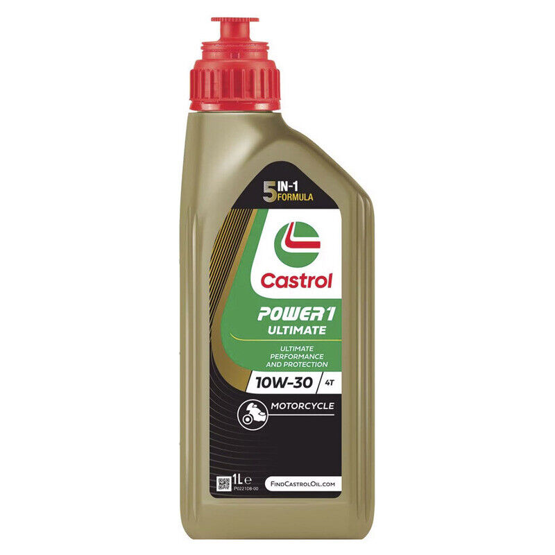 1LT OLIO CASTROL POWER 1 ULTIMATE 10w30 EX RACING 100% SINTETICO API SN JASO MA2