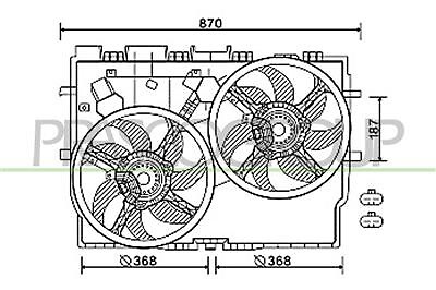 Ventola Per FIAT DUCATO Dal 2006 Al 2014 FT930F001 1399669080