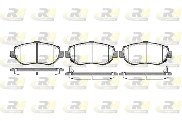 Pastiglie freno Assale anteriore 2456.02 ROADHOUSE per LEXUS TOYOTA