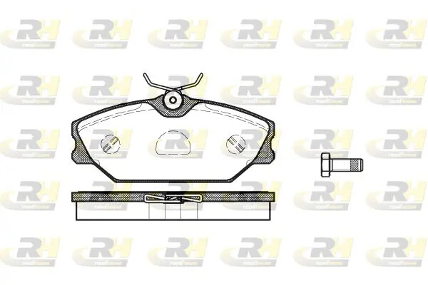 Pastiglie freno Assale anteriore 2208.00 ROADHOUSE per RENAULT MEGANE I Coach