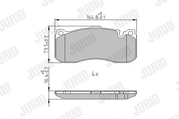 Pastiglie freno 573294J JURID per BMW MINI