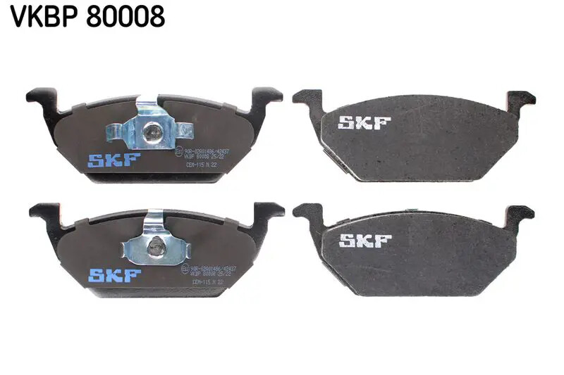 Pastiglie freno VKBP 80008 SKF per VW AUDI SKODA SEAT