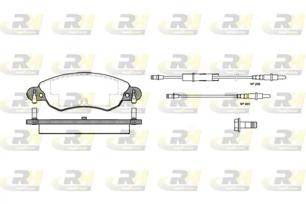Pastiglie freno Assale anteriore 2829.04 ROADHOUSE per CITROËN C5 I Break C5 II