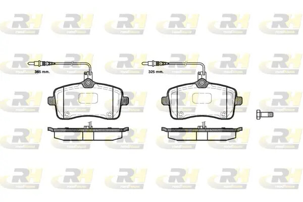 Pastiglie freno Assale anteriore 21102.04 ROADHOUSE per PEUGEOT 407 407 SW