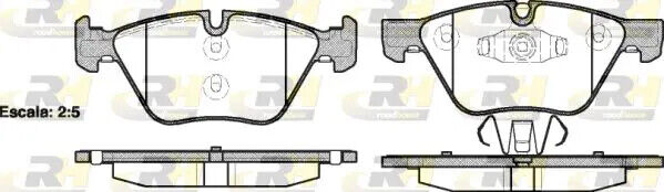 Pastiglie freno Assale anteriore 21052.10 ROADHOUSE per BMW JAGUAR