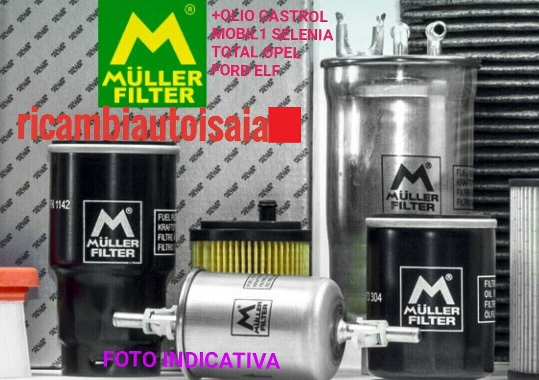 KIT TAGLIANDO FILTRI + 5 LITRI OLIO FOR FORD FORMULA F 5W30 FOR FORD FIESTA V 1.