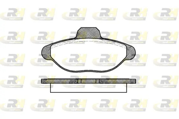 Pastiglie freno Assale anteriore 2414.00 ROADHOUSE per FIAT CINQUECENTO