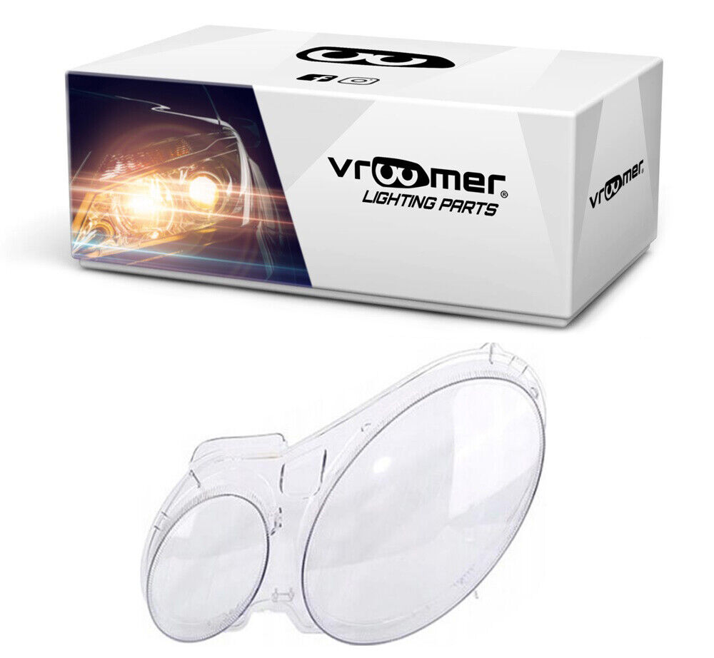 Verre de phare lentille pour Mercedes Classe E W211 2001 - 2009 Couvercle Sinist