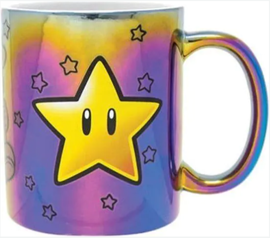 PYRAMID DELE - SUPER MARIO (STAR POWER) IRIDESCENT 11OZ MUG