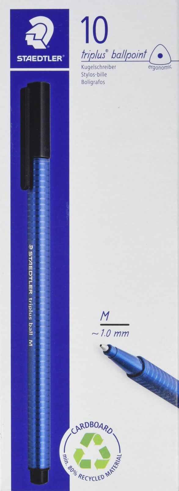 Staedtler 437 m – 3 penna a sfera triplus Ball 10 Pezzi