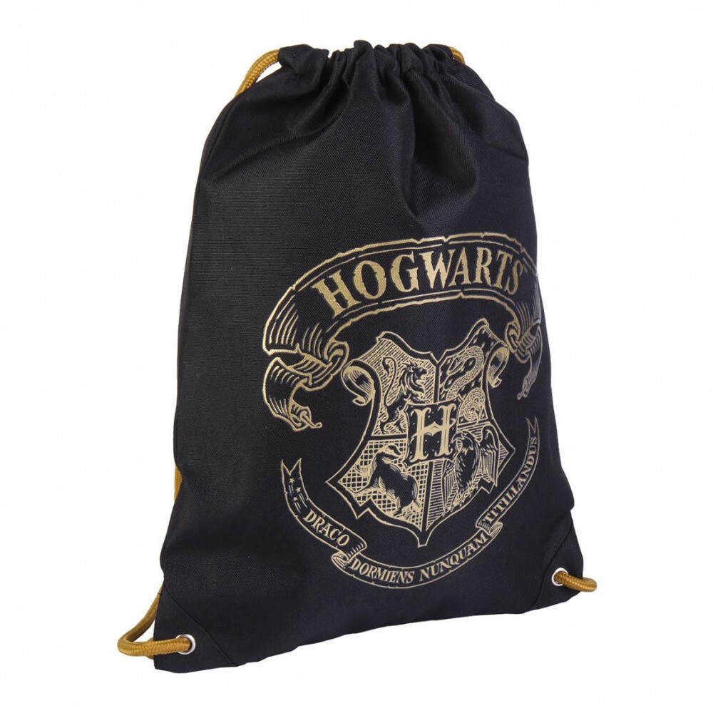 Harry Potter Sacca Palestra Stemma Grifondoro Borsa Zaino Nero Idea Regalo