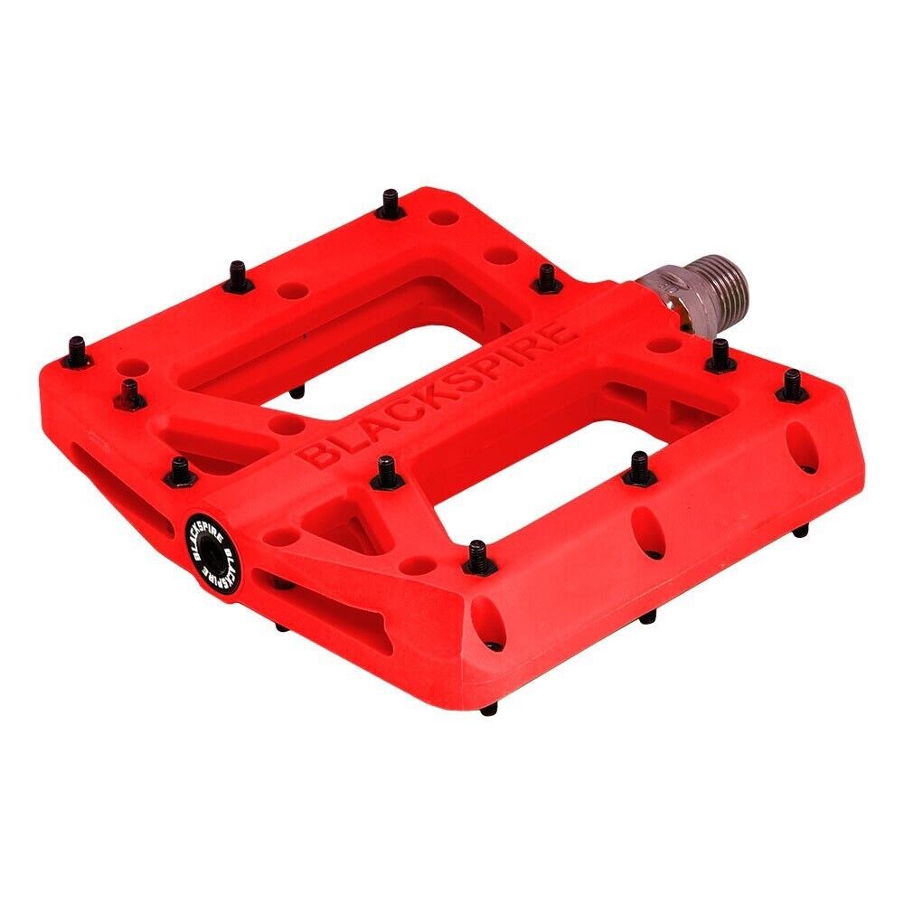 Coppia pedali Blackspire nylotrax rossi enduro-freeride  nylon asse cr-mo 