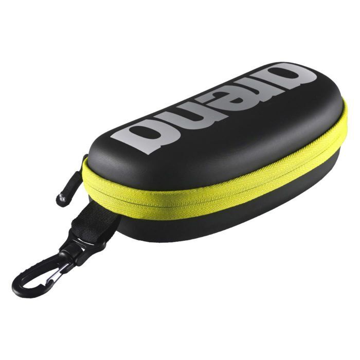 Arena Custodia Occhialini Nuoto Black Yellow