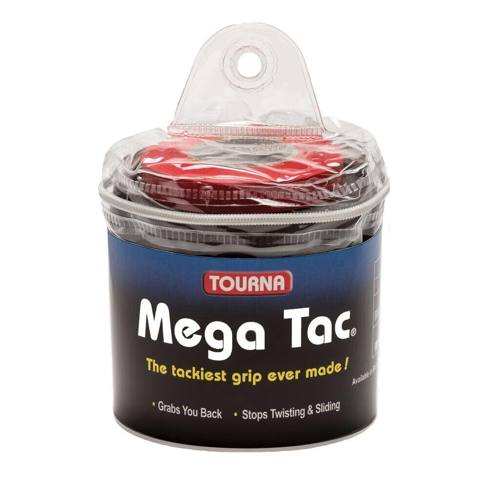 Tourna Zipper Box di 30 su Grips – Mega Tac Unisex TG30MTN Nero