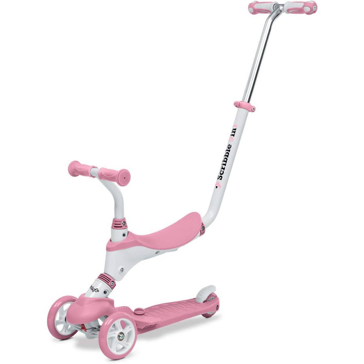 Mondo Monopattino con Sedile Scribble On&Go 5 in1 Per Bambini  Da 1 a 5 Anni