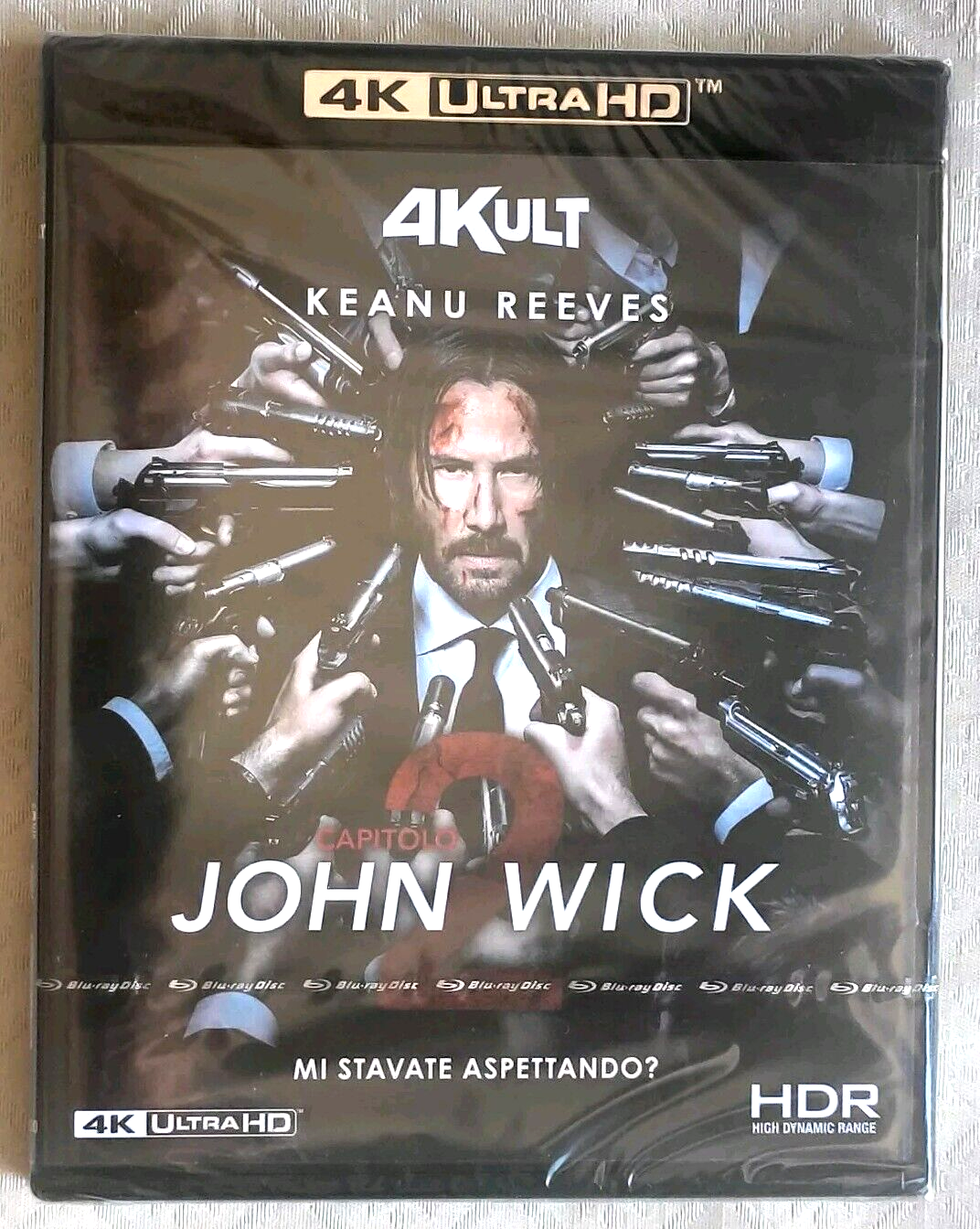 Bluray JOHN VICK 2   (Bluray 4k + Bluray)   Keanu Reeves  ****NUOVO
