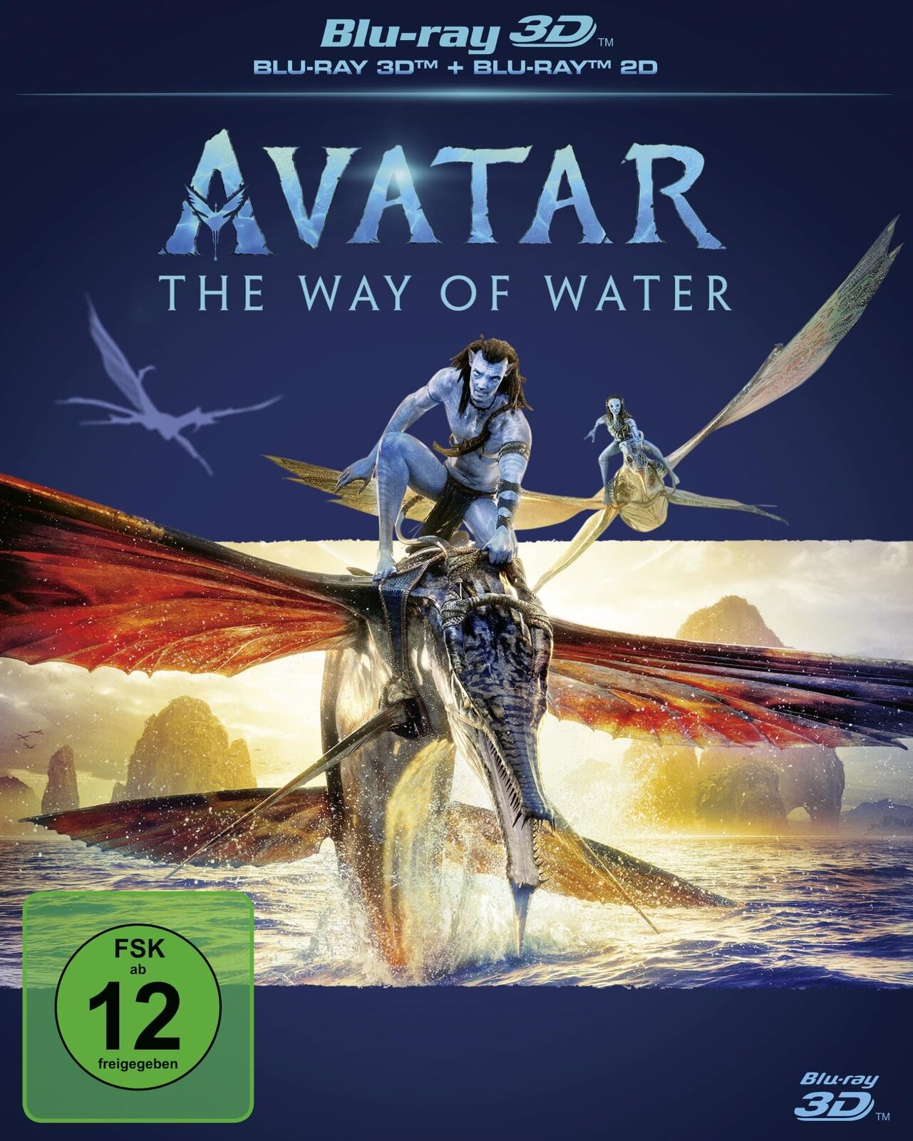 Avatar - The Way of Water (Blu-ray 3D) (+ Blu-ray 2D) (Blu-ray) Saldana Zoe Sam